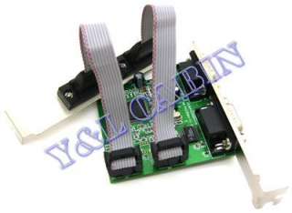 RS 232 Serial Port COM to PCI E Card Adapter MOSCHIP  
