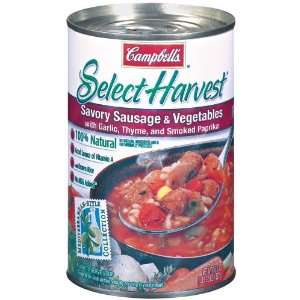 Campbells Select Harvest Savory Sausage and Vegetable Soup, 18.60 