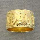 14k Gold Hawaiian Ring Personalized Jewelry HandmadeR12