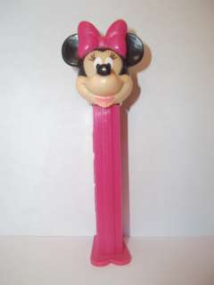 Disney Minnie Mouse Pez Dispenser Pink Bow Black Used Toy Collect 