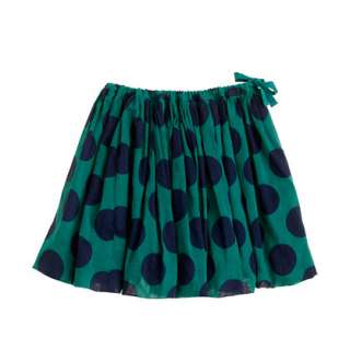   organdy flounce skirt in super dot   patterns   Girls skirts   J.Crew