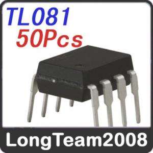 50 Pcs IC TL081 Integrated Circuit Low DIP  8 OP AMP  