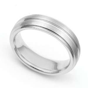  Platinum 5.5mm Seamless Wedding Band Ring, 7 Juno Jewelry 