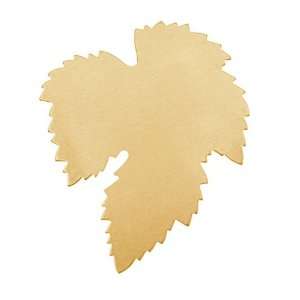 Solid Brass Treasured Maple Leaf Stamping Blanks   50x42mm 24 Gauge (2 