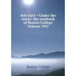  Sub turri  Under the tower the yearbook of Boston 