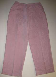   DUNNER Pink Rose Corduroys Cords Pants 18W Medium St Moritz  
