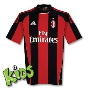  AC Milan Boys Home Soccer Shirt 2010 11: Sports & Outdoors