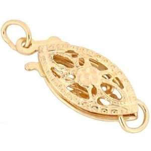    14K Gold Pearl Filigree Jewelry Bead Clasp: Arts, Crafts & Sewing