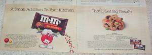 1995 M&Ms chocolate candy bit Jumbles Cookie recipe AD  