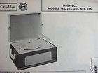 PHONOLA RECORD PLAYER PORTABLE MODEL 355 WATERS CONLEY  