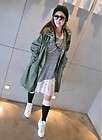 New Korea Casual Style Wings Image Cotton Coat Jacket Hoodie Military 