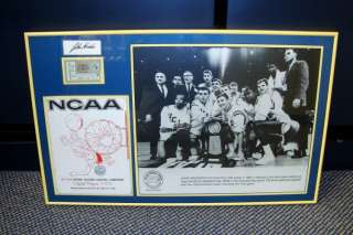 Vintage 1964 NCAA Final Four UCLA Program & Ticket Display  