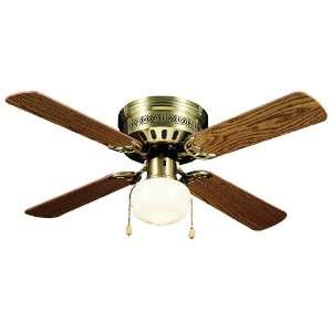   Ceiling Fans Antique Brass Finish with Opal Glass 42 Ceiling Fan