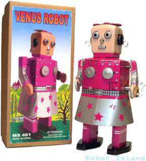 Venus Robot Tin Toy Windup Astronaut  
