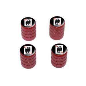  Queen of Hearts   Playing Cards   Tire Rim Valve Stem Caps 