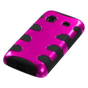  Samsung Galaxy Prevail m820 Hot Pink/Black Fishbone Armor Case Phone 