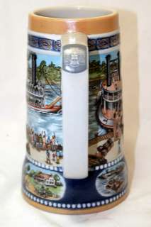 Miller Beer Beer Stein The First River Steamer 1807 1989 Great 