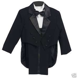 BRAND NEW 5PIECE BLACK TUXEDO WITH TAIL ( ALL SIZE )  