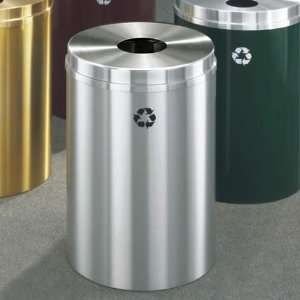 Recycling Bin, RecyclePro Waste Receptacle for Bottles/ Cans, 33 gal 
