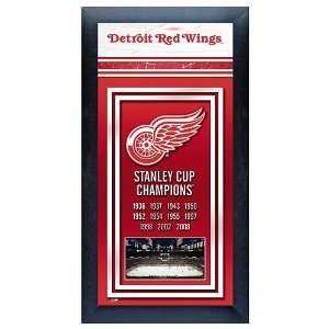   Red Wings Stanley Cup Champions Framed Wall Art: Home & Kitchen