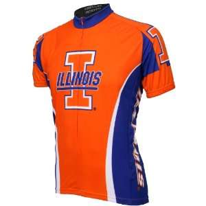 NCAA Illinois Fighting Illini Cycling Jersey:  Sports 