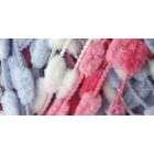 Spinrite Baby Pom Pom Pink, Blue & White Yarn