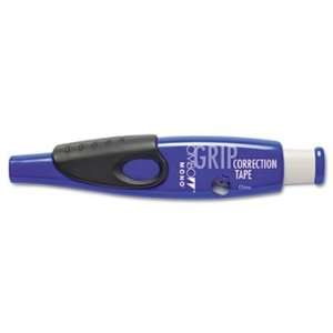  Grip Retractable Pen Style Correction Tape, Black/Blue/Pink/Purple 