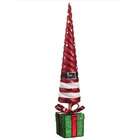 Allstate 31 Glittered Present Santa Claus Table Top Christmas Cone 