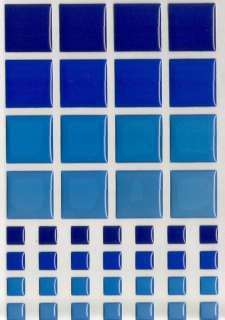 Sticko Tiles Play Blue Squares Mosaic Stickers  