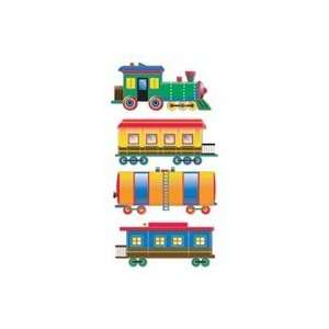   Sticko Metallic Dimensional Stickers toy Train 3 Pack: Everything Else