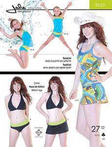 Jalie Miss, Girls Tankini w/Briefs & Swim Skirt Pattern  