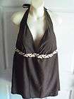 White Stag Womens Swimsuit Top Brown 2X 18W/20W New