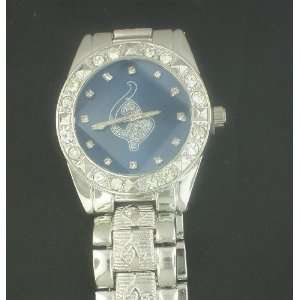    BABY PHAT SILVER BLUE FACE HIP HOP ICED OUT WATCH 