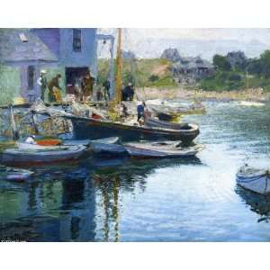   Potthast   24 x 20 inches   Gloucester Bay and Dock