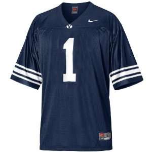  BYU Cougars #1 Blue Football Jersey By Nike Sports 