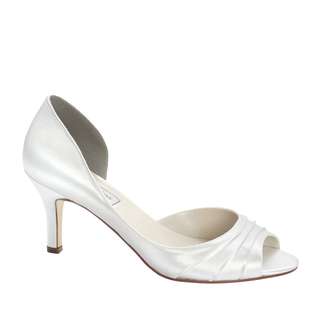 Touch Ups Nadia White Dress Low Heel Bridal Shoes 