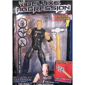  WWE Deluxe Aggression Action Figure   Sandman w/ action 