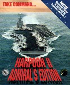 Harpoon II 2 Admirals Edition PC CD game + 7 add ons  