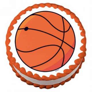 Basketball ~ Edible Image Icing Cake, Cupcake Topper ~ LOOK!!!  