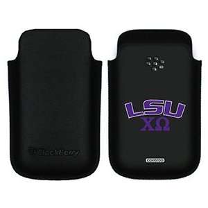    LSU Chi Omega on BlackBerry Leather Pocket Case: Electronics