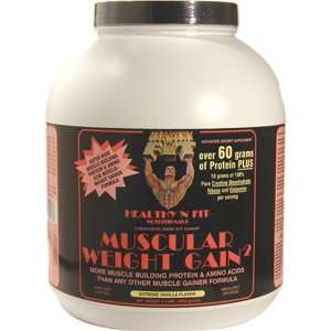  Healthy n Fit Muscular Wt Gain 2 4.4 pound Bottle Vanilla 