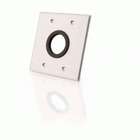   Gang Wireport Cable Pass Through Wall Plate with Grommet   Black