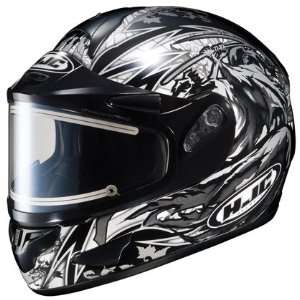  HJC CL 16 Slayer Snowmobile Helmet El MC5 Silver Lg 