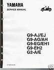 yamaha golf cart g2 g9 factory service repair manual cd