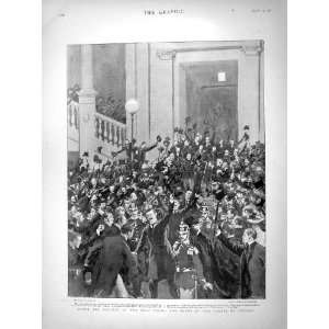  1898 Scene After Verdict Zola Trial Palais De Justice 