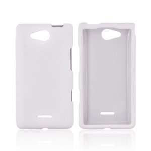   VS840 White Hard Rubberized Snap On Shell Case Cover Electronics