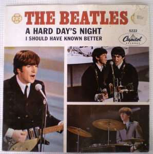 Beatles 45 Picture Sleeve A Hard Days Night Cap 5222  