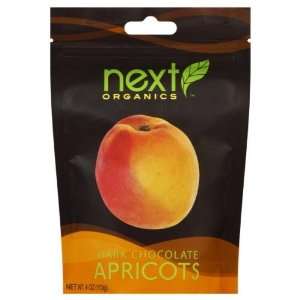 Next Organics, Apricot Drk Choc Org, 4 OZ (Pack of 12)  