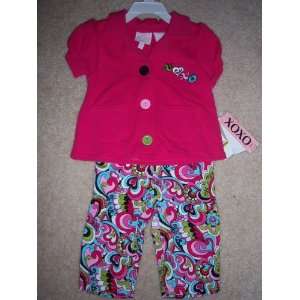  Toddler Girls Xoxo Racy Pink Capri Set Size 3t Everything 