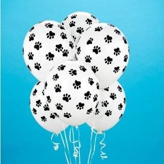  11 White Paw Prints (100) Latex Balloons Toys & Games